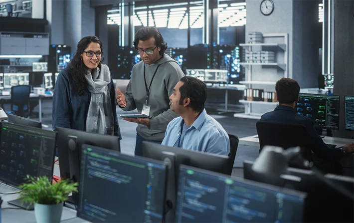 IT Solutions Team Working